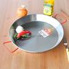 EL CID Spanish Paella Pan with Red Handle, Professional Paella Pan with Recipe, 34cm, Serves 6