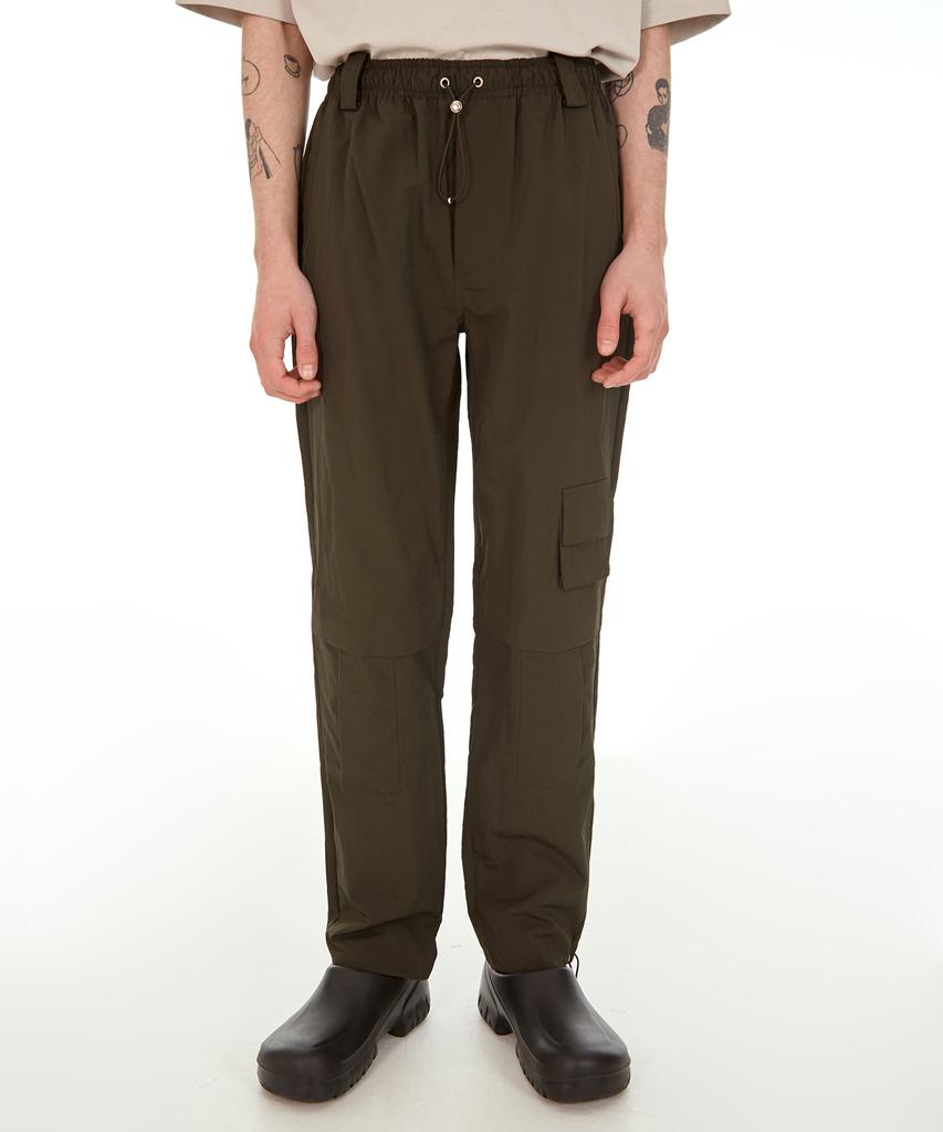 KIMYUNG Nylon Track Pants Khaki
