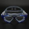 Erwachsene Großer Rahmen Professionelle Anti-Beschlag Schwimmbrille Schnorcheln Sport Schwimmbrille(Blau Einheitsgröße)