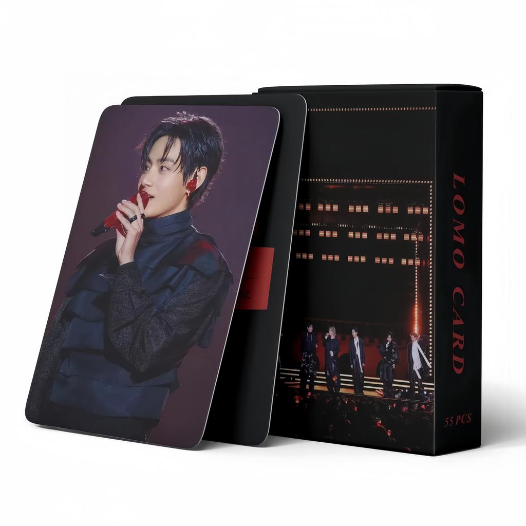 55Pcs K-Pop Boy Group Lomo Cards New Album Arirs New Flash Card Party Favor Fans Gift Highdefinition Photo Collectible Card