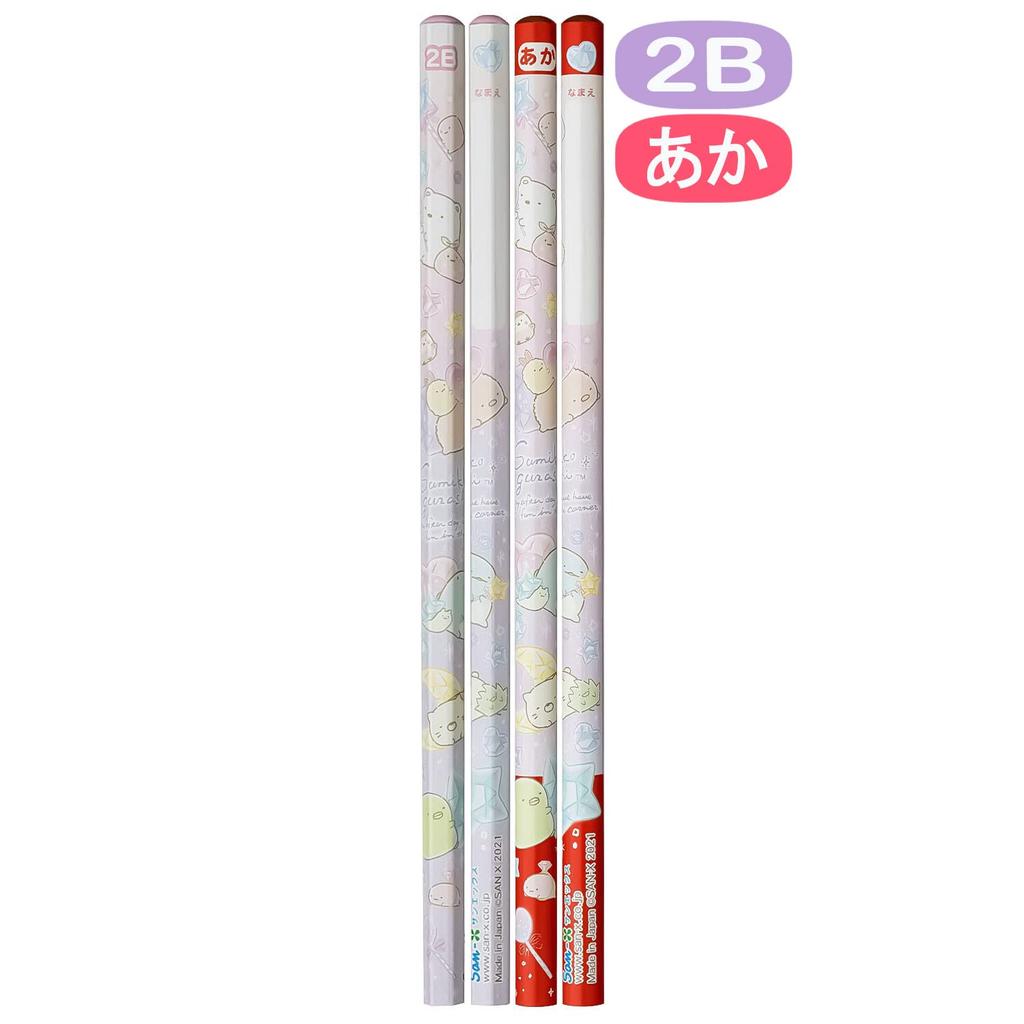 Happy School Sumikkogurashi 2B Red Pencil Set PH09102 San-X Pencils, (Dozen)