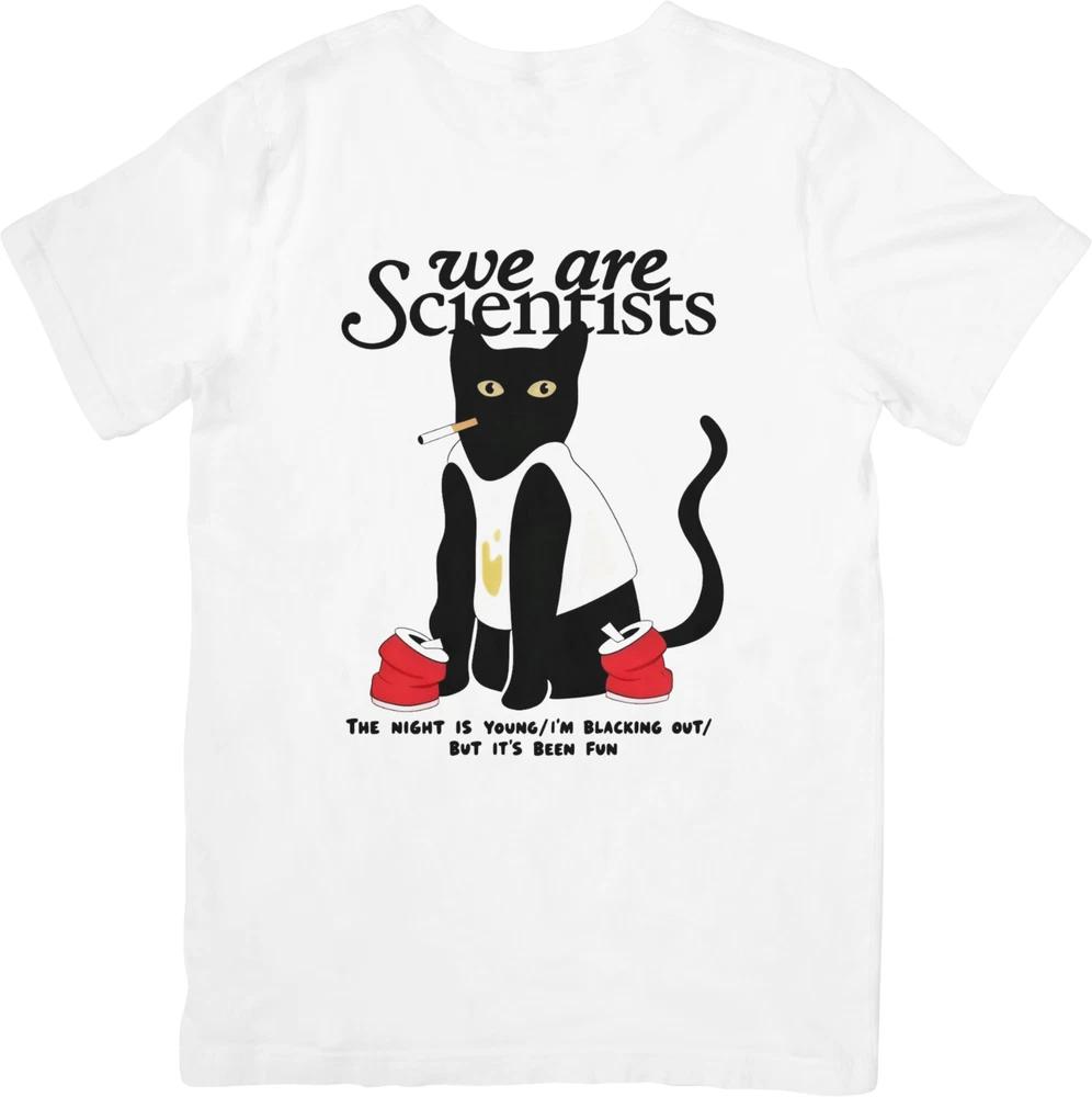 We Are Scientists Music Fit for Unisex women Quality Cotton TShirt White S