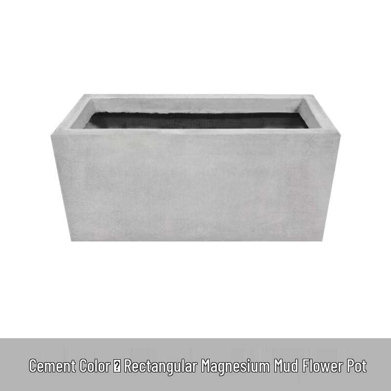 Rectangular Cement Outdoor Flower Planter