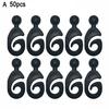 30/50Pcs Plastic Gazebo Curtain Hook Heavy Duty Multi-Functional Outdoor Hotel Gnats Netting Black Curtain Track Hooks Gazebo Accessories