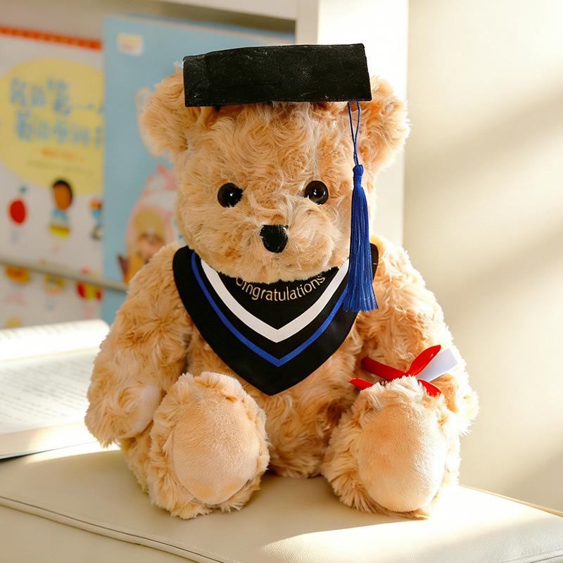 Graduation Panda Plush Bear with Cap and Gown - Cute Gift for Students 25cm