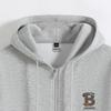 Baleno Men's Hooded JPBB Letter Print Zip-Up Sweatshirt Jacket
