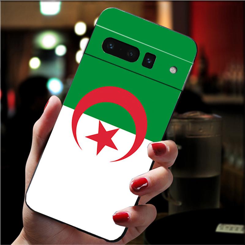 Etui na telefon dla Google Pixel 7 Pro 7 6A 6 Pro 5A 4A 3A Pixel 4 XL Pixel 5 6 4 3 XL 3A XL 2 XL Etui z flagą Algierii Funda
