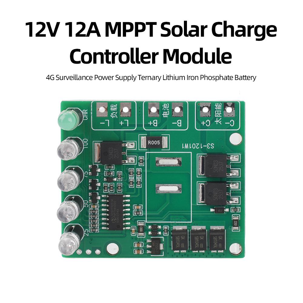 12V 12A MPPT Solar Charge Controller Solar Charging Board Lithium Battery Board Solar Charging Control Board