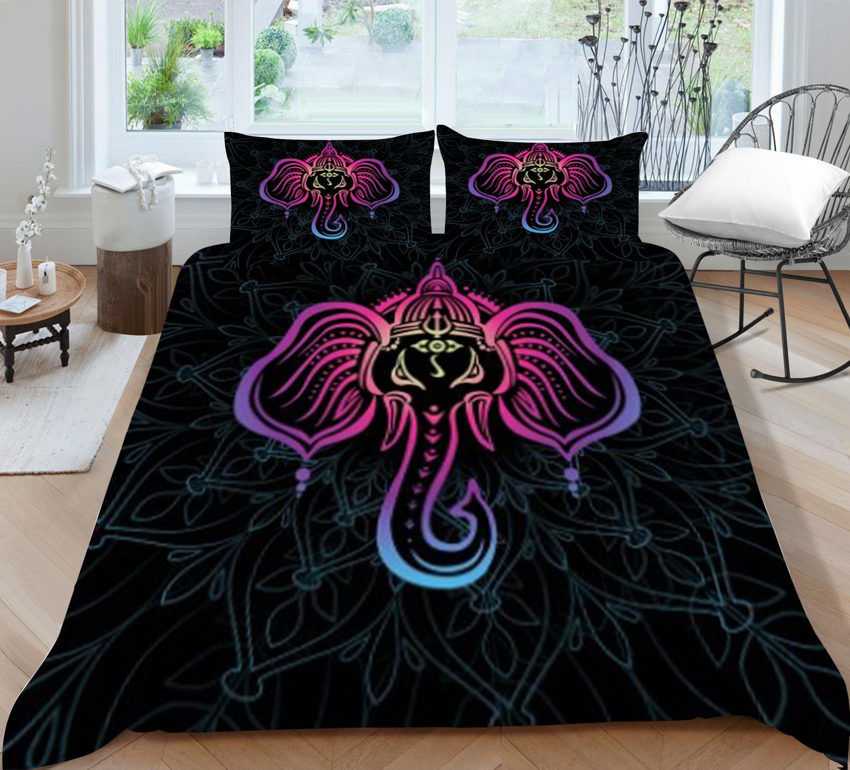 

Geometric Shape Quilt Cover Pillowcase Two Three Piece Set Polyester 3D Digital Printing 90*200