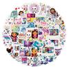 Gabby Dollhouse Stickers 8-50pcs Aesthetic Sticker Diy Decal for Scrapbook Phone Case Laptop Waterproof Sticker Decal Party Gift