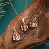 Elk Christmas  Jewelry Set Santa Xmas Dangle Earring Unique   Gift