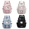 Hello Kitty Schulrucksack Für Mittelstufe Und Oberstufe Modisch Cartoon Nylon