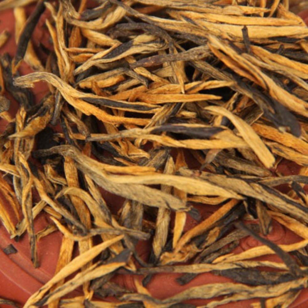 Wholesale Fengqing Dianhong Black Tea Yunnan Zijuan Big Tree Golden Bud Kung Fu Tea 500g