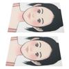 2Pcs Makeup Face Painting Practice Board Washable Reusable Face Painting Exercise Board for Stage Home