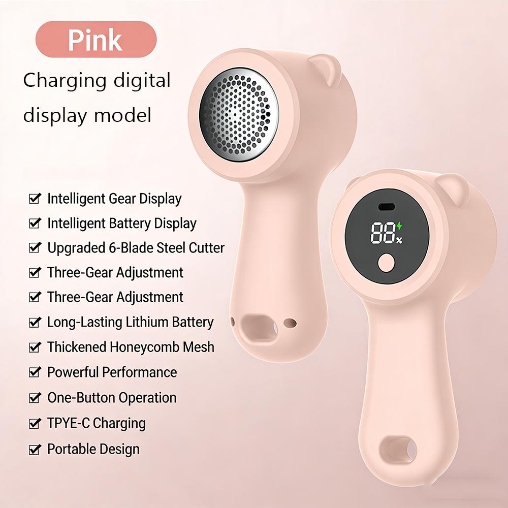 2-in-1 Lint Remover & Link Brush, Rechargeable Battery Operated Professional Fuzz Remover for Clothes for Clothes, Couch