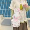 Cute Rabbit Hairy Handmade Lolita Backpack New Girly Heart Sweet Shoulder Backpack Gift