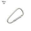 Flerfarget aluminiumsutstyr Legering karabiner Klatreknappspenne nøkkelring Camping Vandring Krok