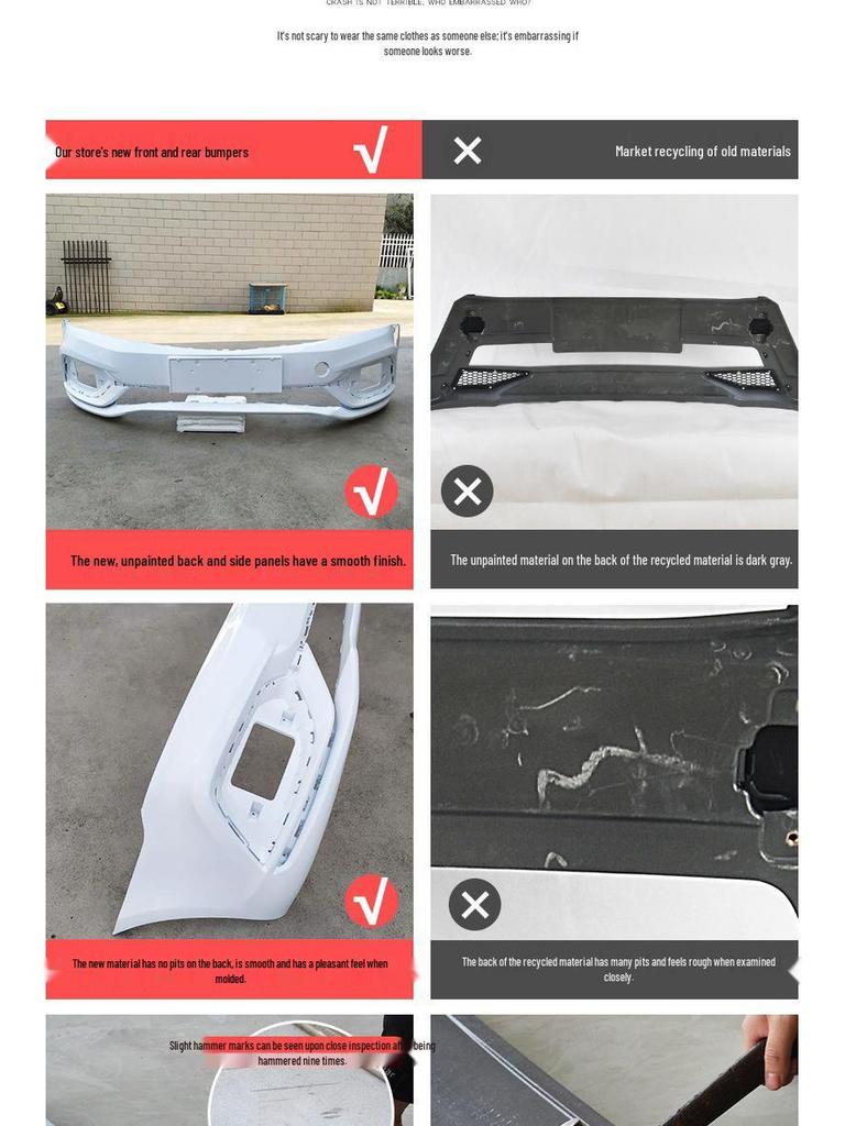 Fits Geely Vision 2020 & 2021: front bumper, guard, painted surround, enhanced original parts.