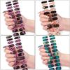 Halloween Full Nail Strips Full Nail Wraps Luminous Halloween Nails Stickers Gel Nail Strips Nails Art Decoration