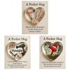 A Pocket Hug for Hairstylists with Greeting Cards Mini Hairdresser Tools Heart Pocket Hug Token Hairdresser Gifts for Women Men