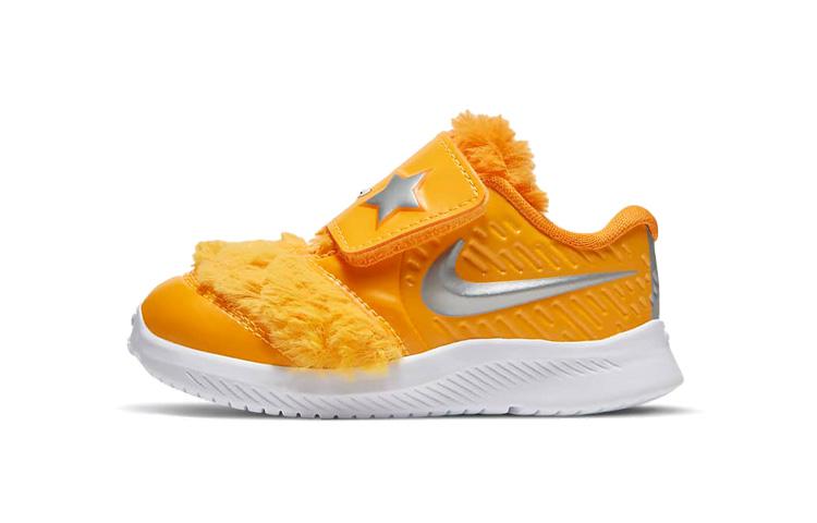 

Nike Star Runner 2 Lil Slip Resistant Cushioning Abrasion Resistant Low top Toddler Shoes Silver Yellow DC4405-700 21