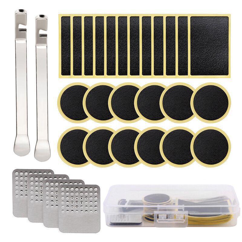Bicycle Glue-free Tire Repair Piece, Tire Pry Rod Repair Set, Bicycle Quick Tool Set Box