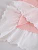 Single piece girls' dress cute girl Korean version pink and white patchwork dress for daily casual comfort and versatility