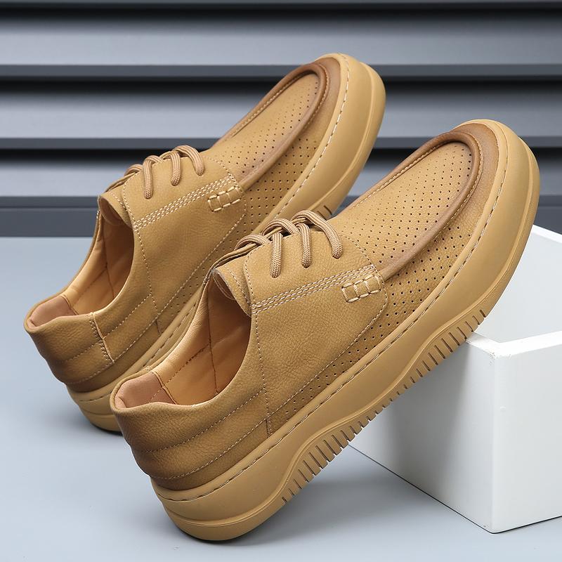 Fashion Non-slip Casual Man Sneakers Comfortable Light Vulcanised Shoes Lace-Up Men Walking Footwear Leisure Walk Driving Shoes Trainers