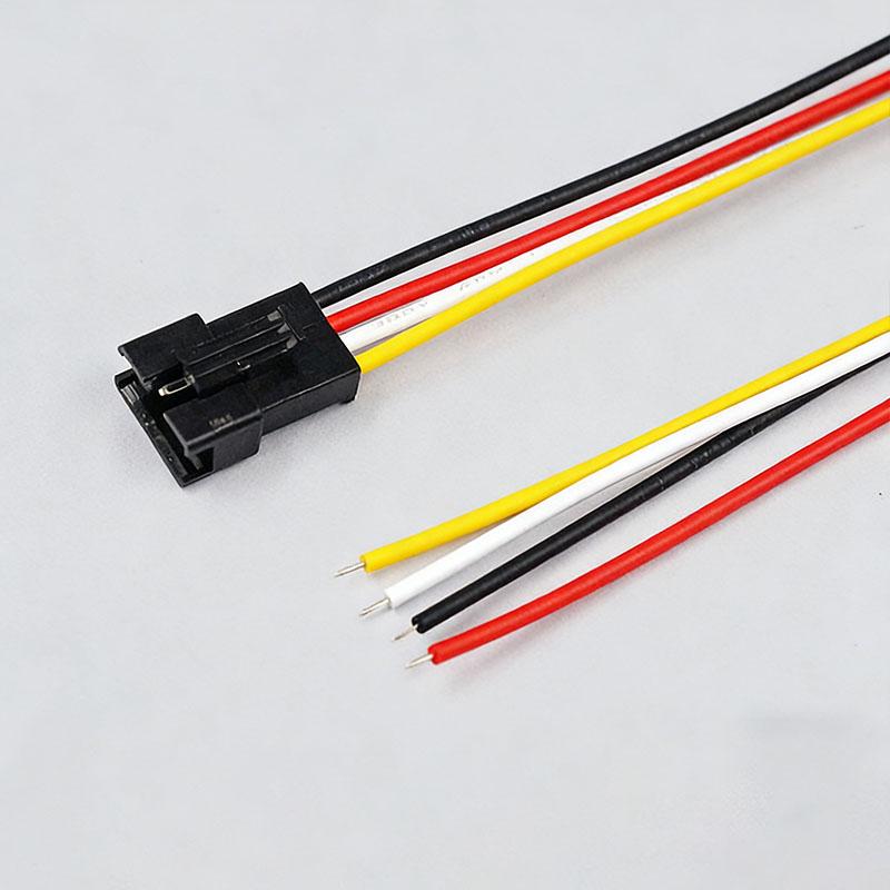 2/10Set SM Terminal Wire JSTDocking Plug20CM Length 2/3/4/5/6Pin2.54MM Male Female Connector Tin Plated for Electronic Component