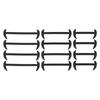 12pcs Professional No Tie Shoelaces Travel Portable Waterproof Elastic Silicone Shoelace