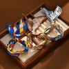 Chic Jewelry Silk Scarf Bracelet Stainless Steel Hollow Cuff Bangle  For Women