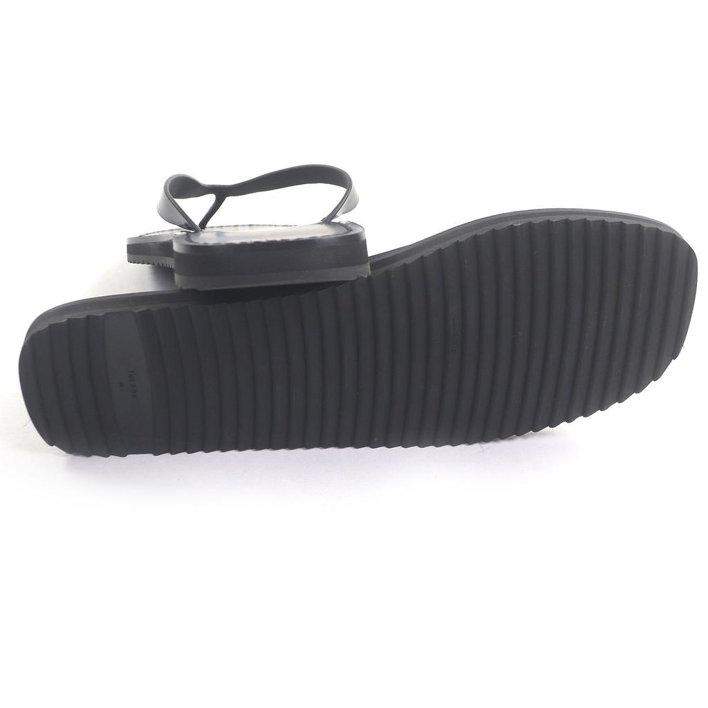 Doskonałe sandały plażowe THE ROW CITY FLIP FLOP japonki czarna skóra męskie 46 Używane