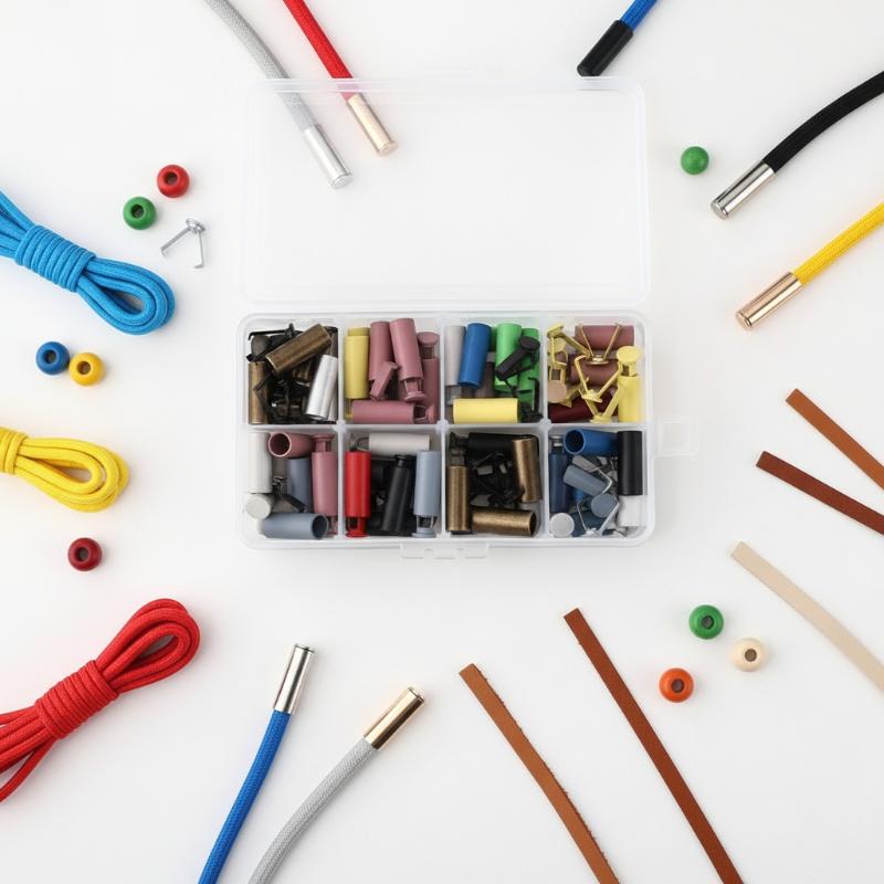 Latest 20Pcs DIY Bag Shoes Garment Lanyard Accessories Metal Rope Ends Stopper Button Cord End Lock Cap Hanging Bell Buckle