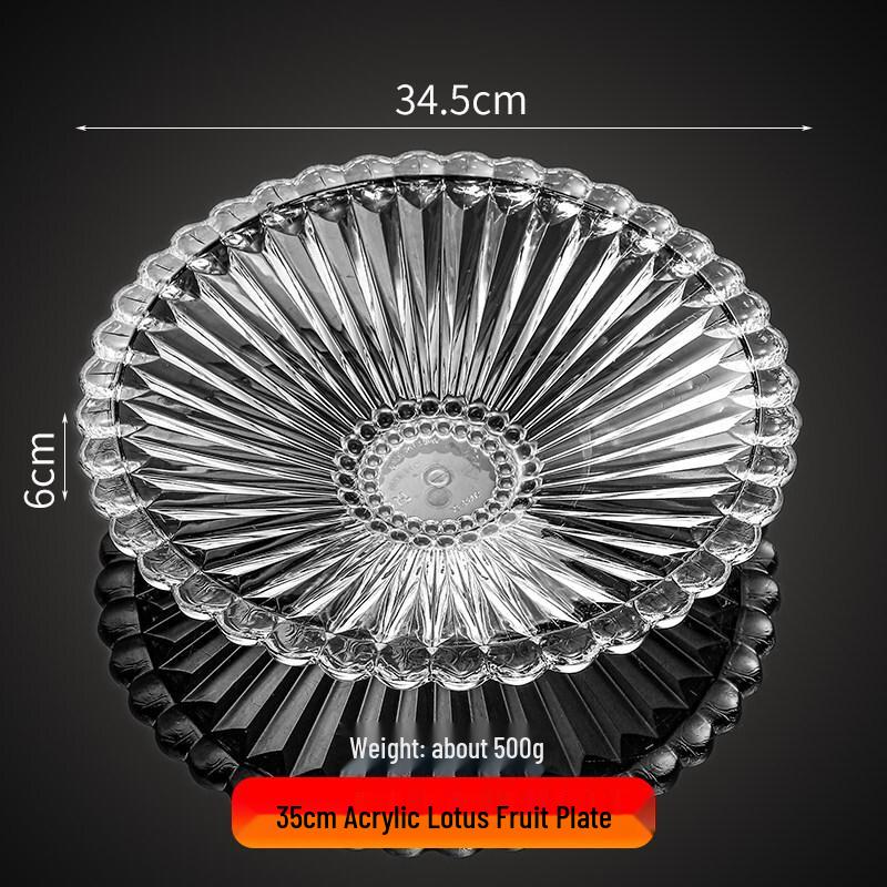 Jingbaodi Commercial Acrylic Lotus Serving Plate