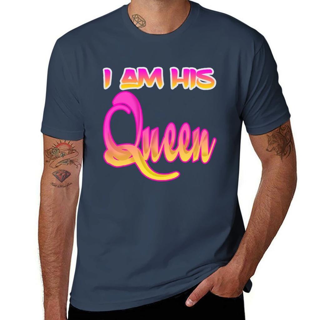 I Am His Queen Tshirt Basic All Season Solid Tshirt