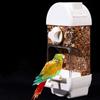 Mangeoire à oiseaux transparente Pratique Durable Mangeoire à oiseaux suspendue Grande capacité Boîte à nourriture automatique pour oiseaux Perroquets