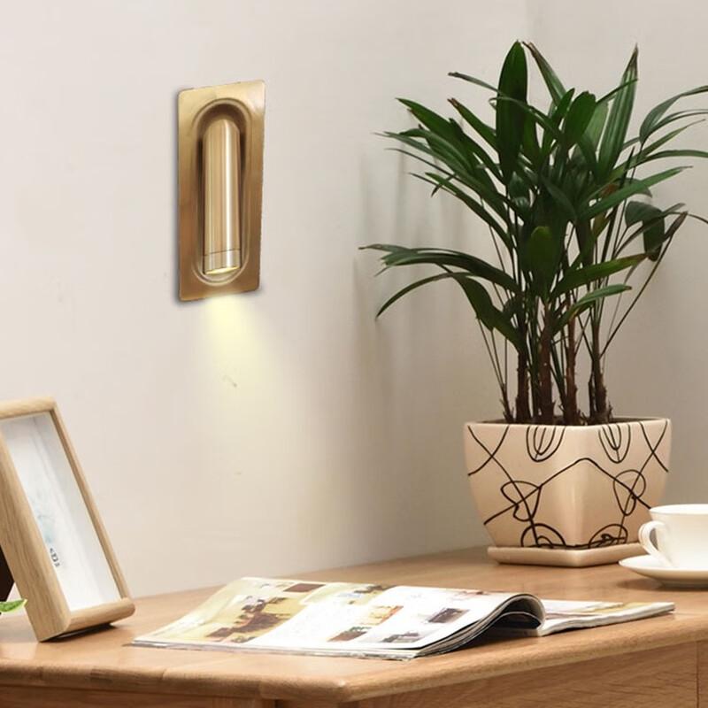 Recessed Rotatable Bedside Wall Lamp