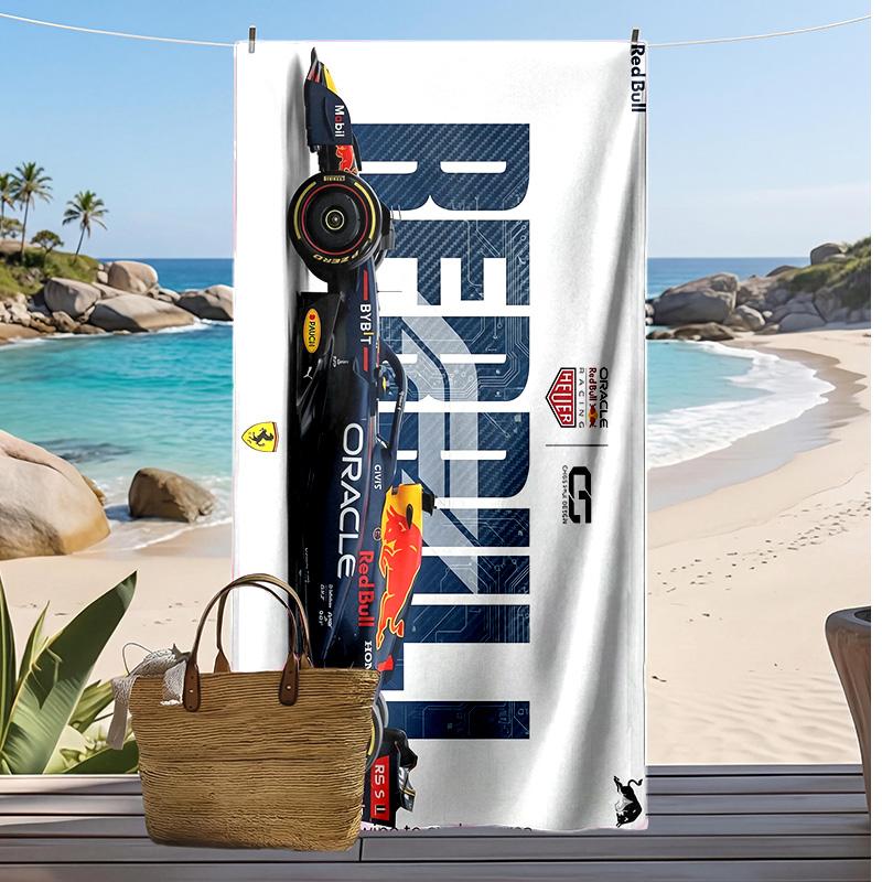 Asciugamano da Spiaggia Max Verstappen Stampa Morbido Portatile Asciugatura Rapida?Asciugamano Asciutto Per Piscina Vacanza Estiva Sport all'Aperto