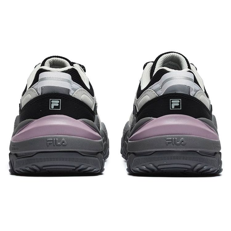 Fila Predator 2 Fabric Synthetic Leather Retro Sports Versatile Durable Lightweight Low-Top Casual Shoes Women Sneaker Black Gray F12W232140FBA