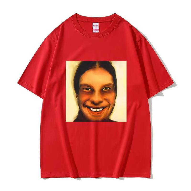 Aphex Twin Mugshot Tshirt Unisex Unisex Fashion Retro Oversized Short Sleeve Male High Quality Soft Cotton Tshirt Unisex Casual Tees