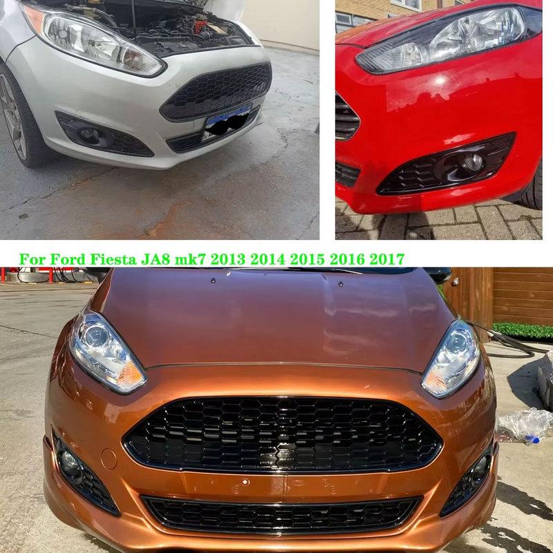 For Ford Fiesta MK7 JA8 2013 2014 2015 2016 2017 Car Fog Light Cover Headlight Frame Fog  Lights Grill New Car Accessories Tools