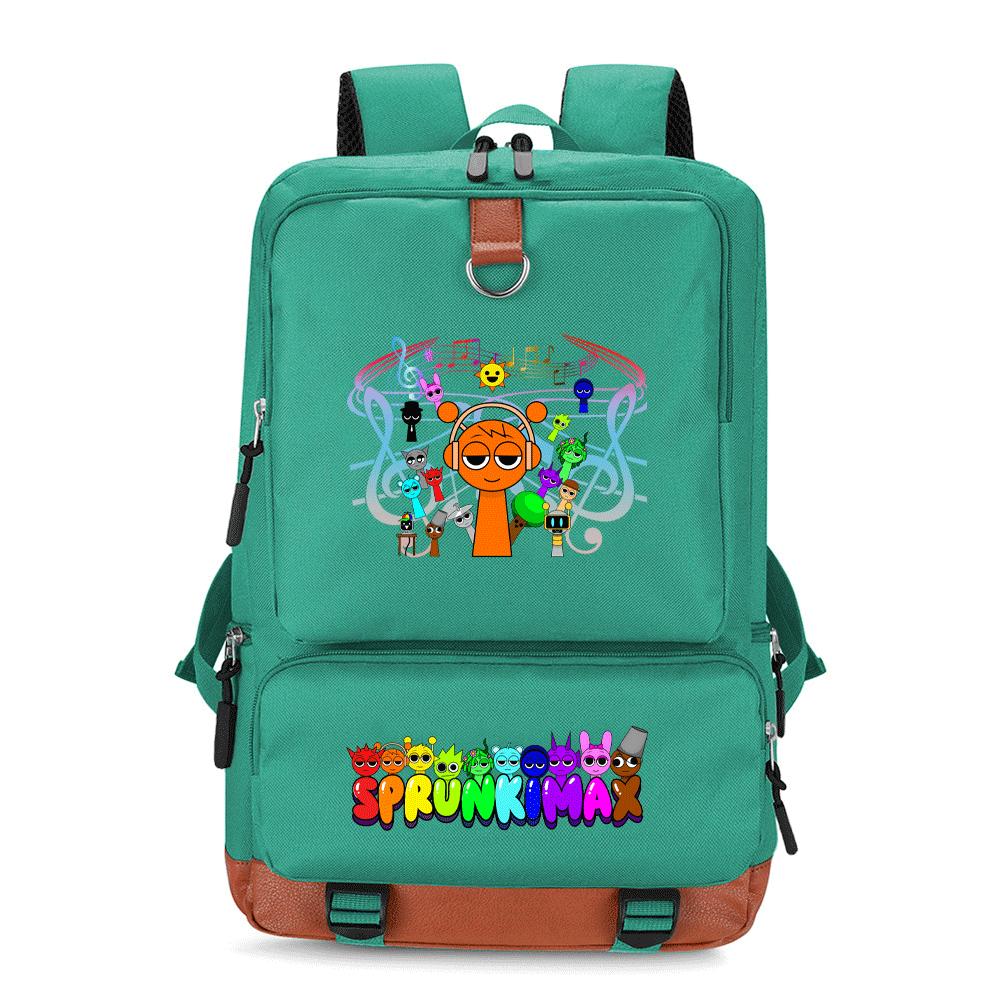 Srunki Backpack Multifunctional Large Capacity Business Backpack Lightweight Burden Reduction Primary and Secondary School Student Bag
