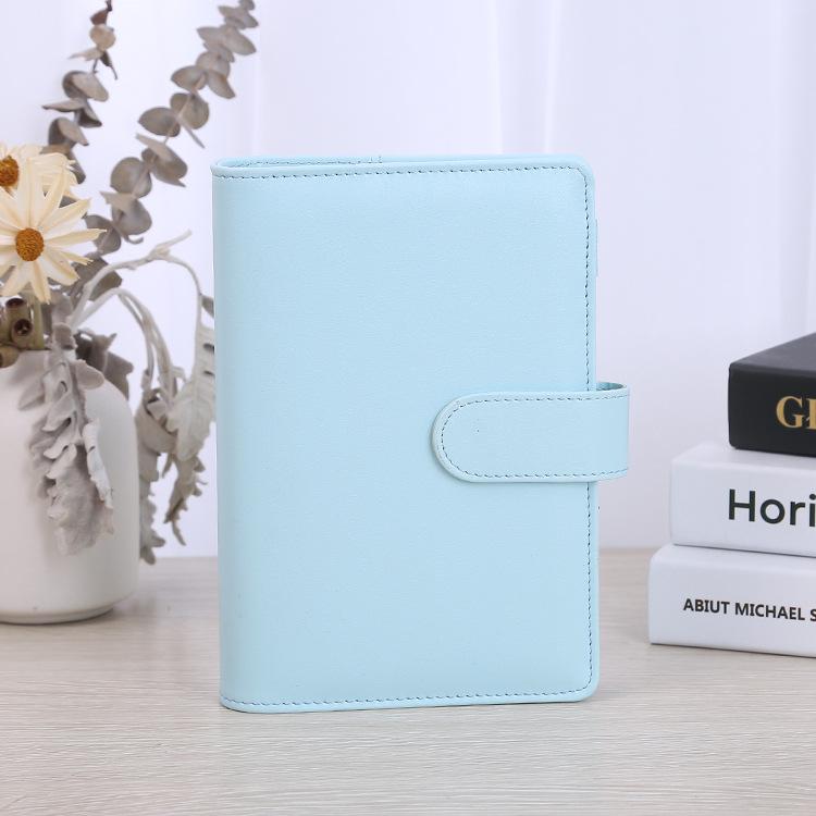 Custom Pu Leather Budget Binder Office Supplies With Buckle Notebook Planner Cover A5 Binder Ring Bound Planner