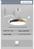 Modern Smart Ceiling Fan Light with Voice Control for Dining and Living Rooms