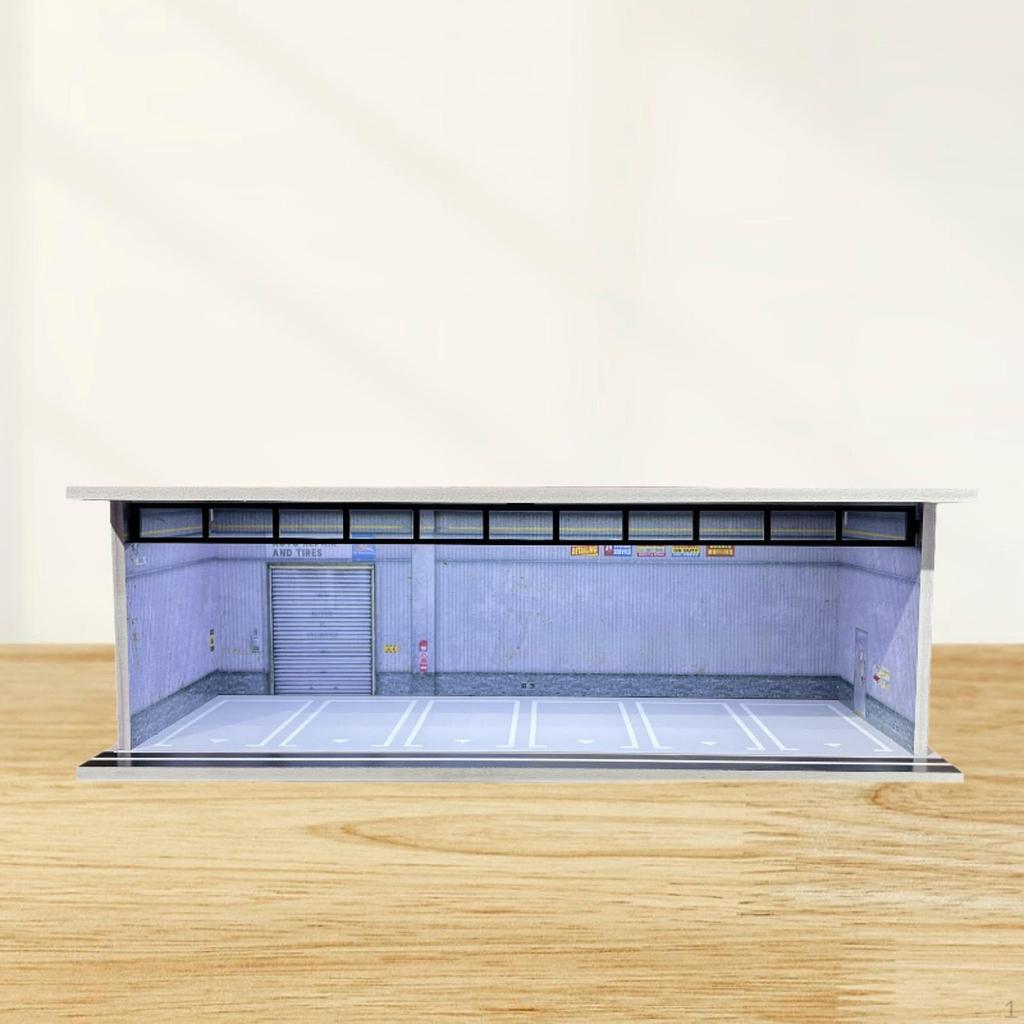 1/64 Model Car Display Case Garage Case,Display Stand Desktop Decor Vehicle