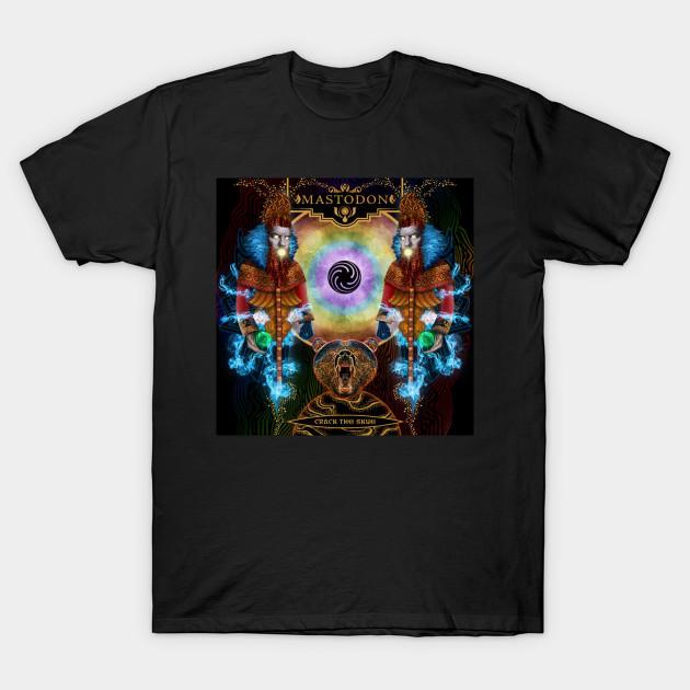 

Men Black Print T-shirt Mastodon - Crack The Skye Album 2009 No-Cut Transfer Paper Print Cotton Tshirt XL чорний