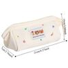 Embroidered Kawaii Pencil Bag Large Capacity Pen Pencil Case Stationery Bag  Student