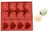 3D Heart Silicone Mold With Keyhole 8Gn