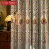 1PC Nuan Series European Style High-end Tulle Embroidered Sheer Curtains for Living Room Bedroom Balcony Window Home Decor