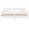 Vidaxl Bed Without Mattress, White, 200X200 Cm, Solid Pine Wood